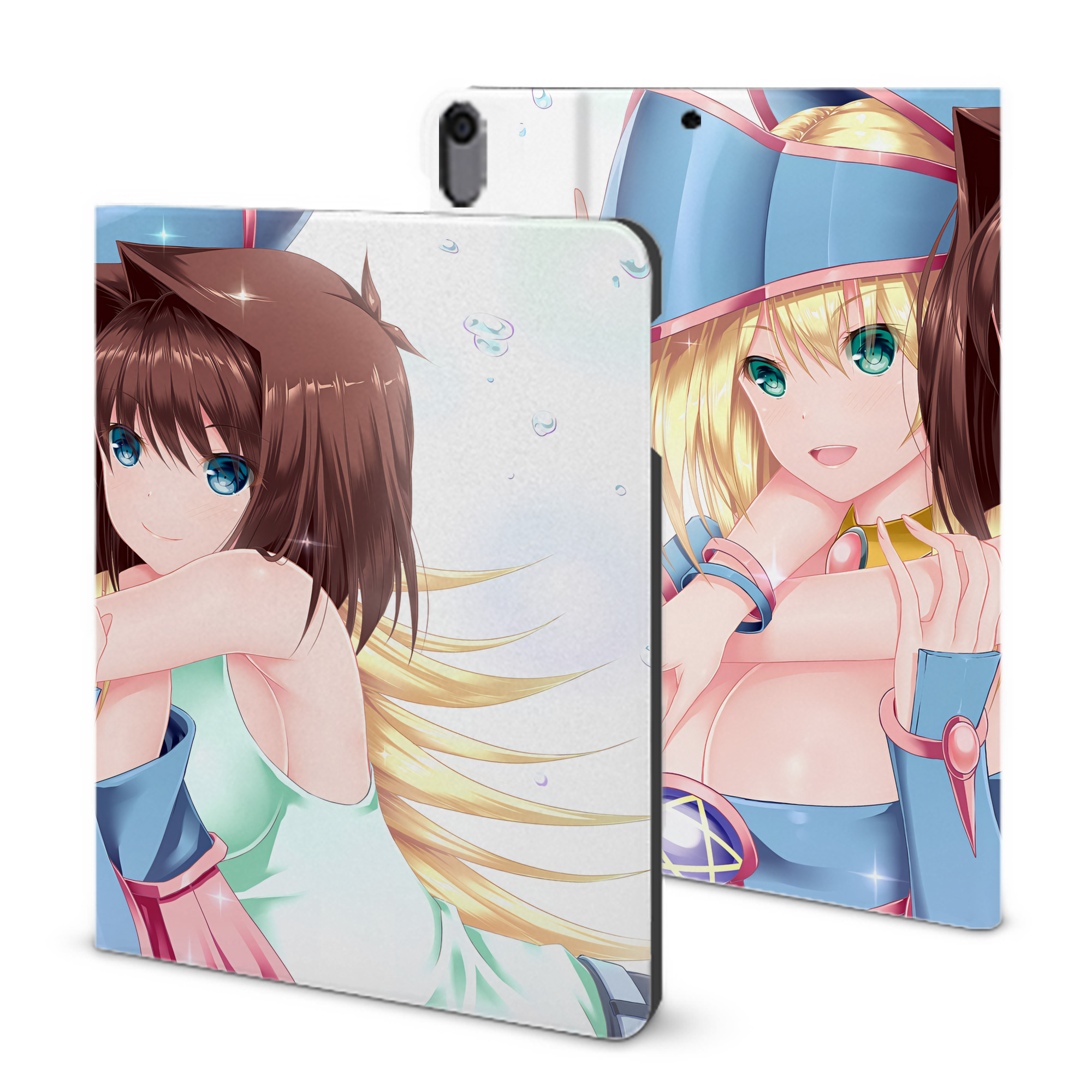 （画像用） 遊☆戯☆王 Yu-Gi-Oh! IPad ケース ブック型 PUレザー TPU 耐衝撃 軽量 薄型 ペン収納なし 全面保護 IPad 各モデル対応